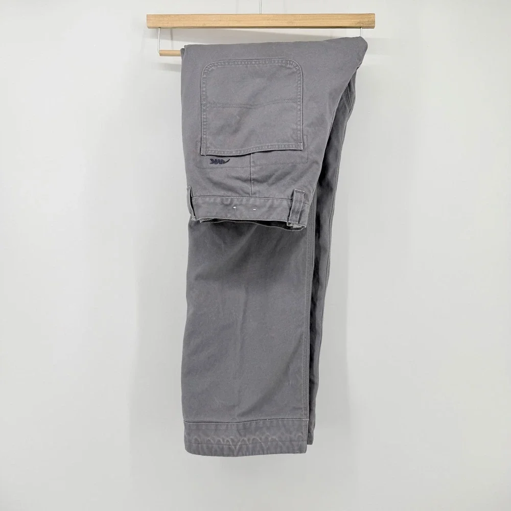 Mountain Khakis Men 34x33 Flannel Lined Organic Cotton Canvas Mountain Pants
